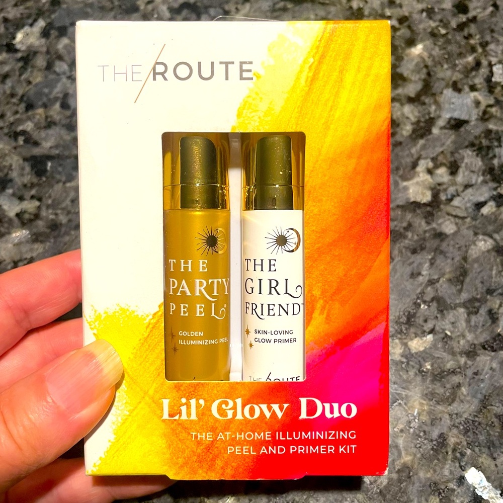 The Route Lil' Glow Duo Set Peel and Primer NIB